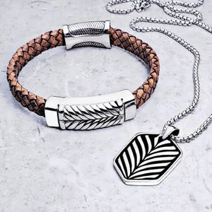 Men&#39;s &quot;CHEVRON SHIELD&quot; Necklace| Mens Silver Stainless Steel Chevron Shield Pendant Necklace| Mens Silver Stainless Steel Box Chain Necklace