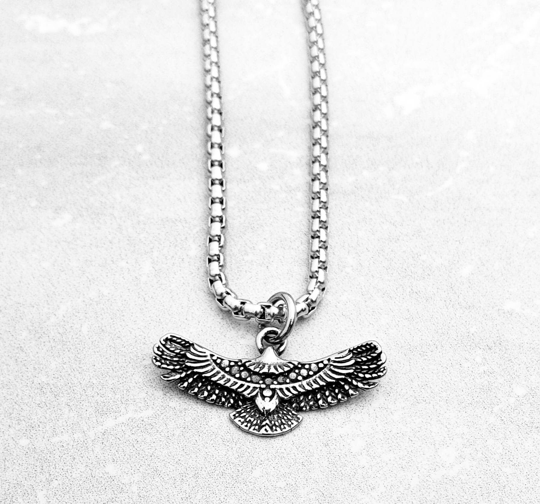 Mens eagle best sale necklace