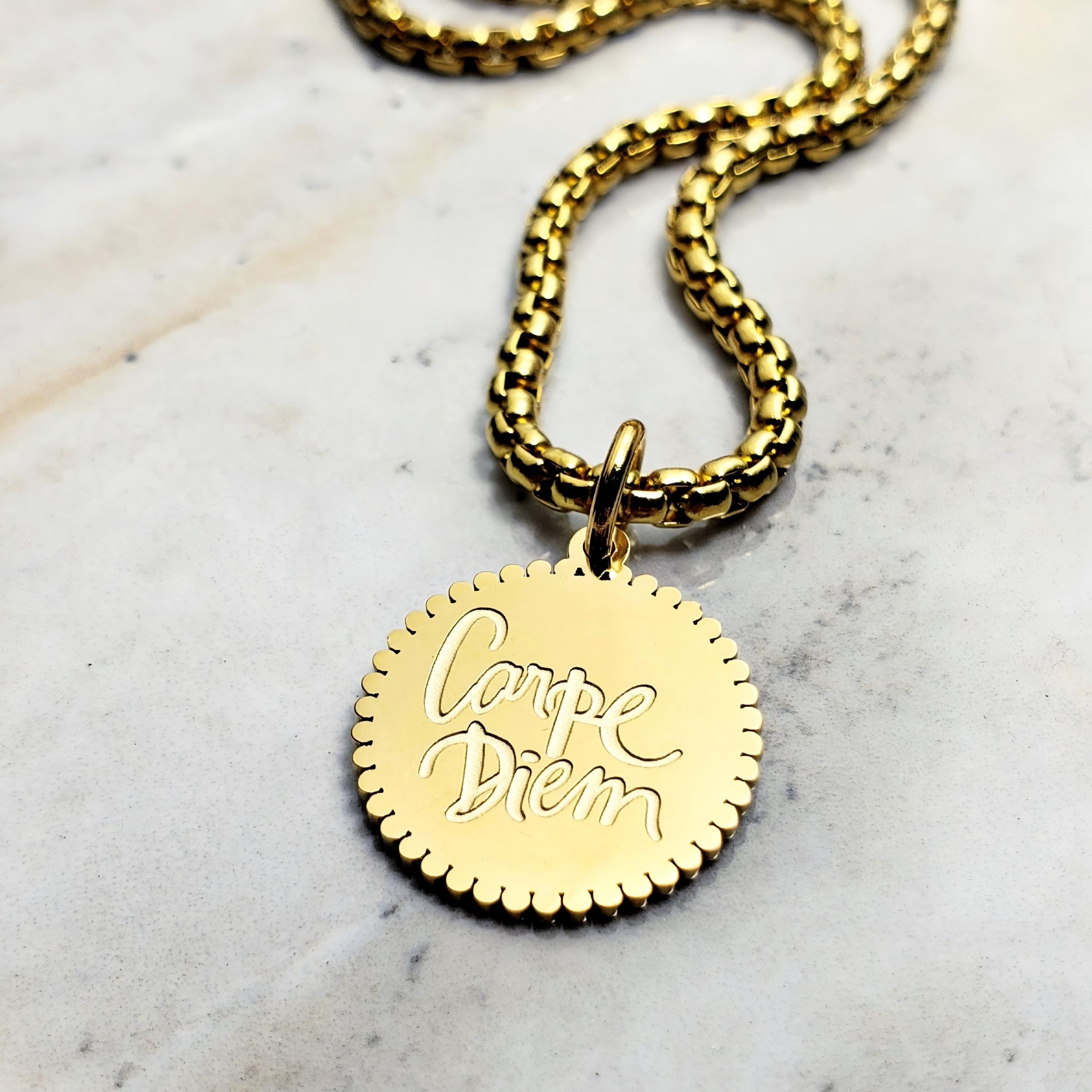 Carpe diem necklace - Etsy 日本