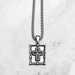 Celtic Cross Pendant & Chain Set - 316L Stainless Steel, Silver Color, Never Discolors