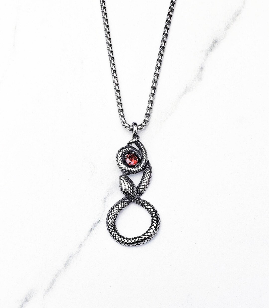 Men's OUROBOROS Infinity Necklace Etsy