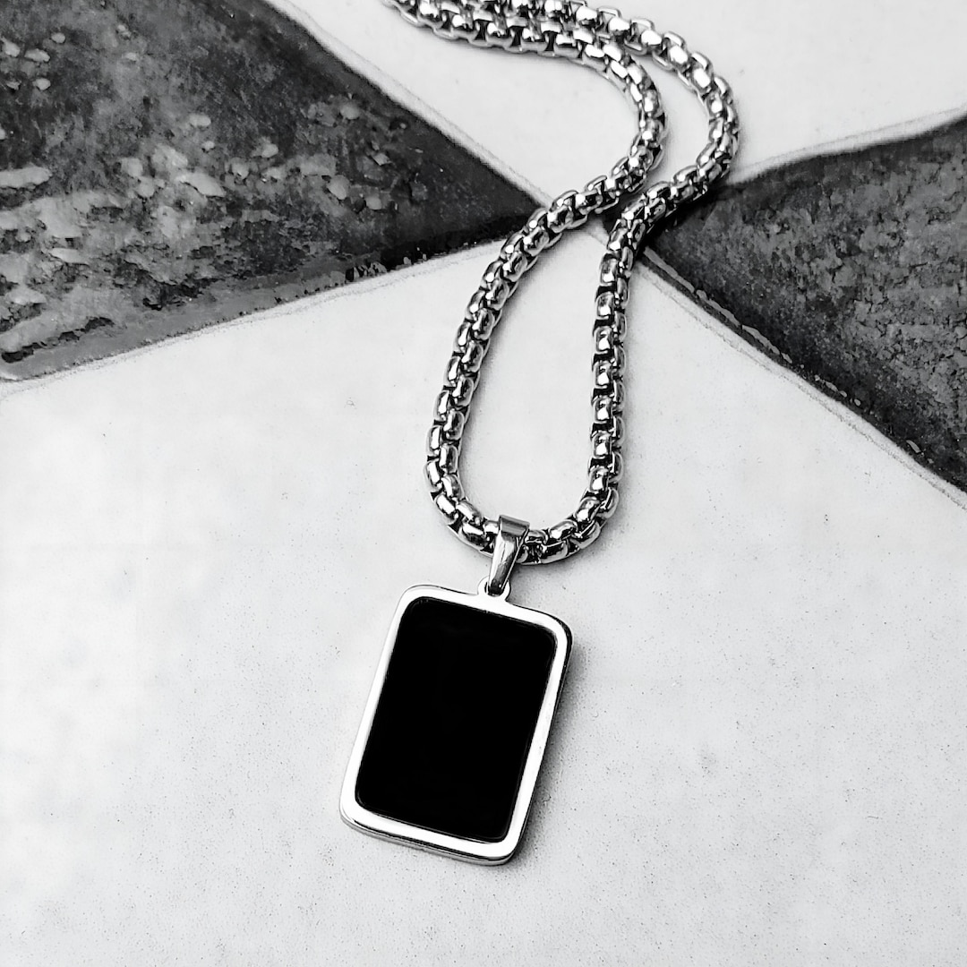 ☆MARS MARK☆ Octagon Black Onyx Pendant M62 Buy Meiko Pendant in 925 Sterling Silver with Black Onyx