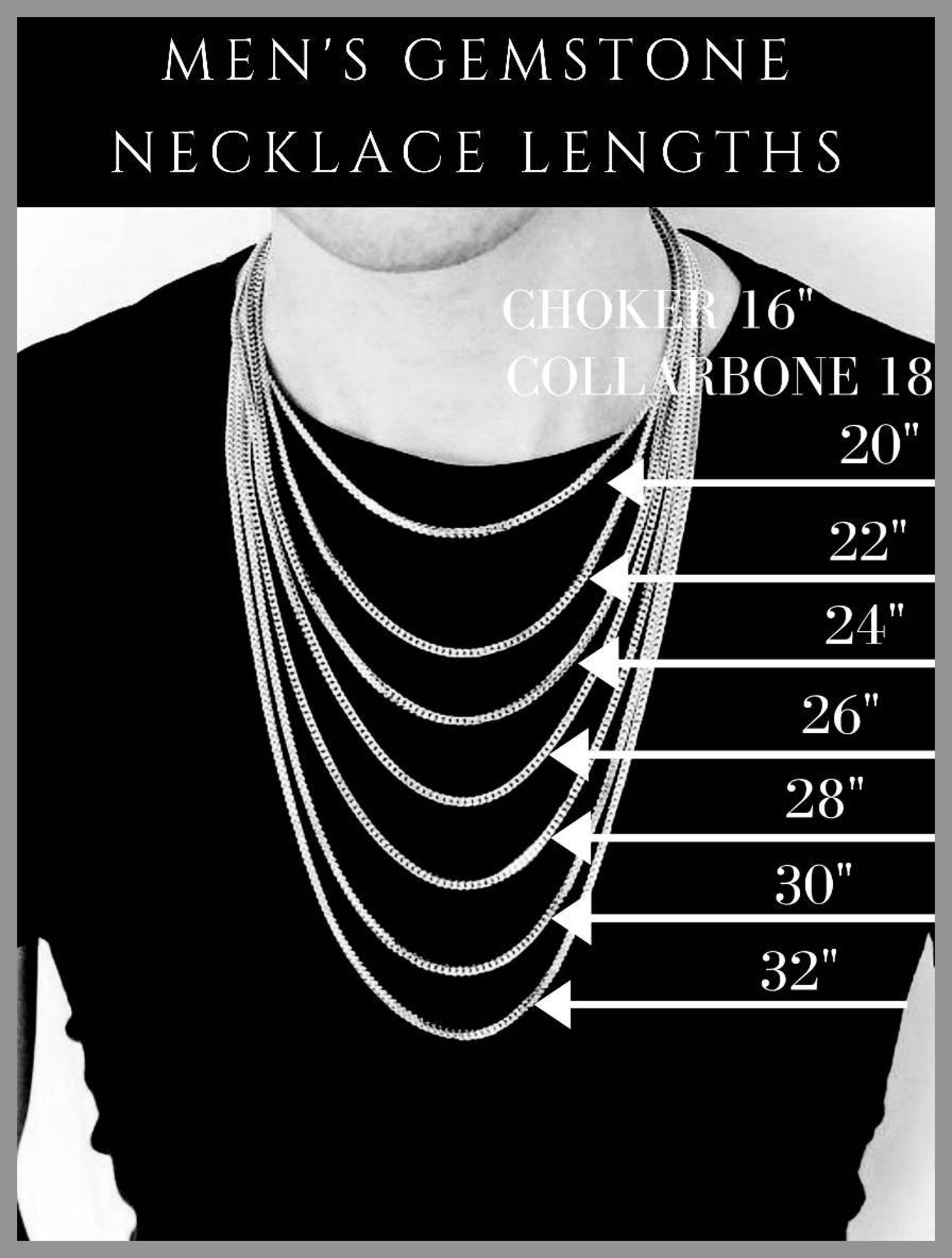 Men's black Geo Necklace Men's Black Onyx Etsy