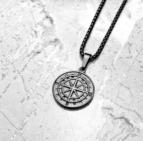 XIXLES Compass Necklace 925 Sterling Silver Evil Eye Compass Pendant  Necklace,Inspirational Travel Compass Protect Necklace,Evil Eye Amulet  Jewelry Graduation Gifts for Women | Amazon.com