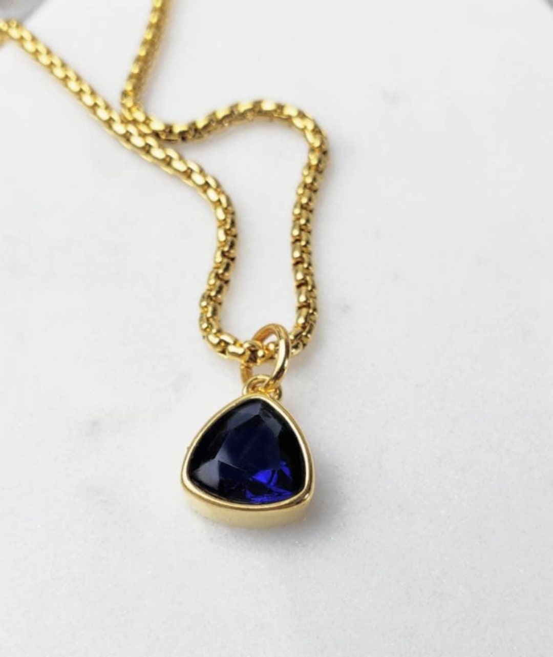 Sapphire pendant mens deals