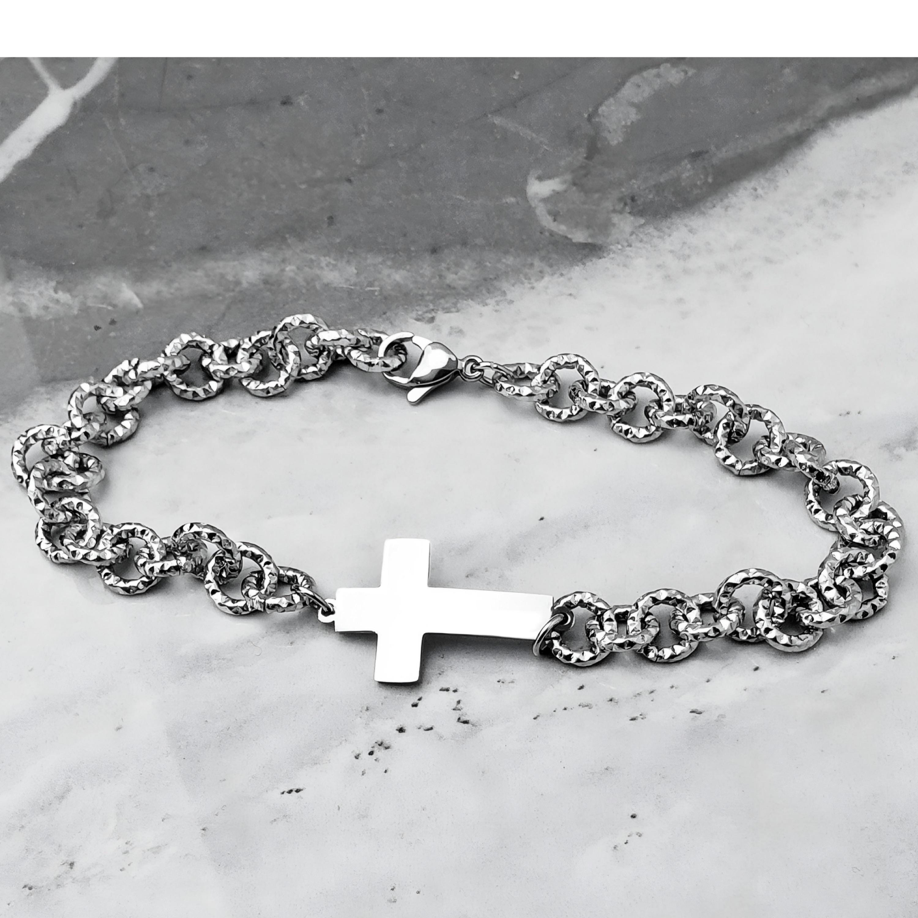 カスタムネームチェーン メンズ用 - 201ステンレススチール キューバンリンクブレスレット パーソナライズド刻印プレート付き 調節可能なクラスプ  耐久性パンクジュエリー 父の日＆母の日のギフト 父・兄弟・叔父への贈り物 | 引 | テム メンズブレスレット ステンレススチールメンズブレスレット、メンズリンクブレスレット、メンズチェーンブレスレット、調節可能なクラスプ-