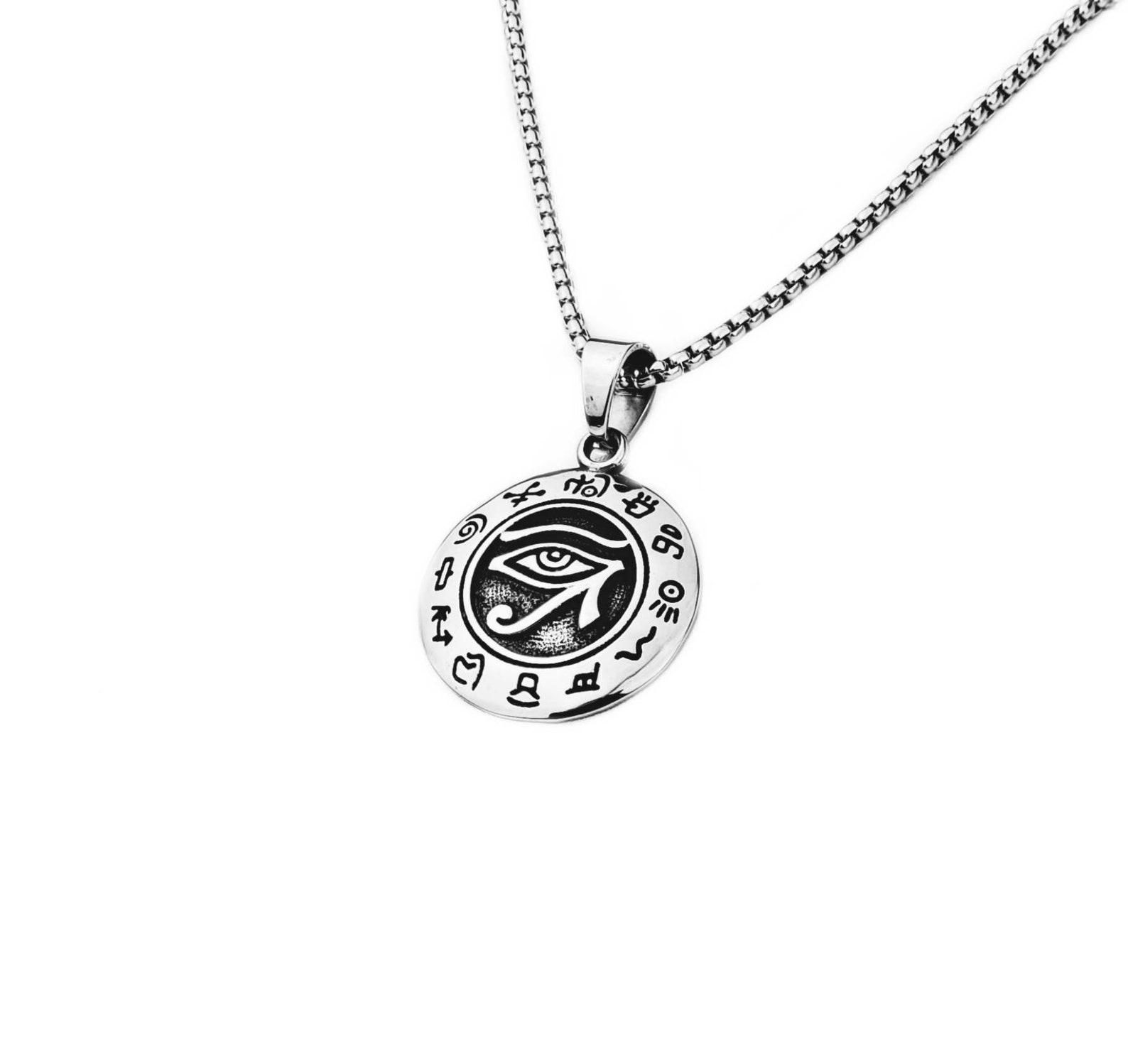 Men's eye OF Horus Necklace Men's Silver Etsy