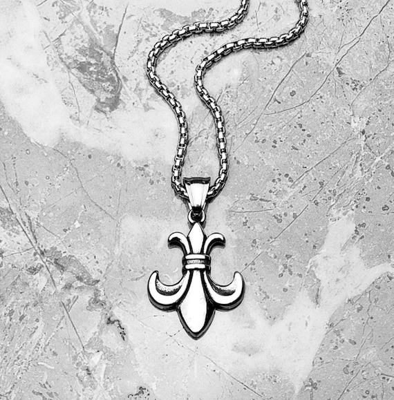 CHROME HEARTS ネックレス フルール・ド・リス CHROME HEARTS BS FLEUR PAPER CHAIN NECKLACE WITH クロム