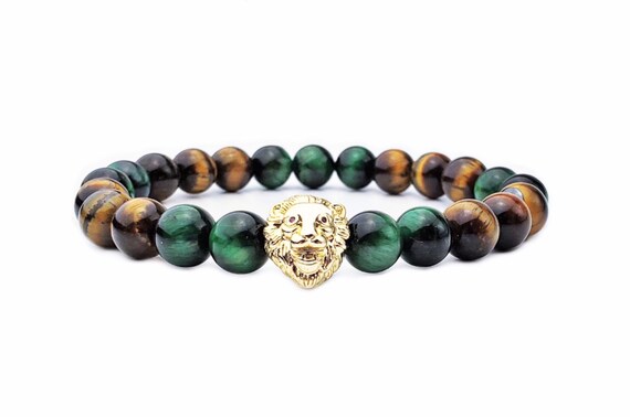 Bracciale Occhio di Tigre Magenta in Pietra Semipreziosa