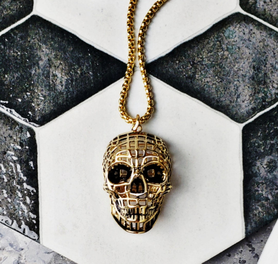81stgeneration Cow Bone Necklace Skull Head Skeleton Halloween