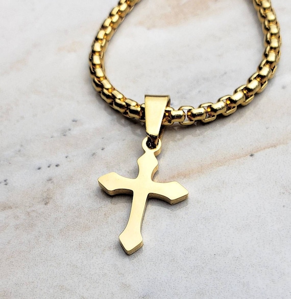 メンズ ステンレススチール シルバー ゴールド クロス ID 識別 ブラック 編み込み レザー バングル ブレスレット　並行輸入品