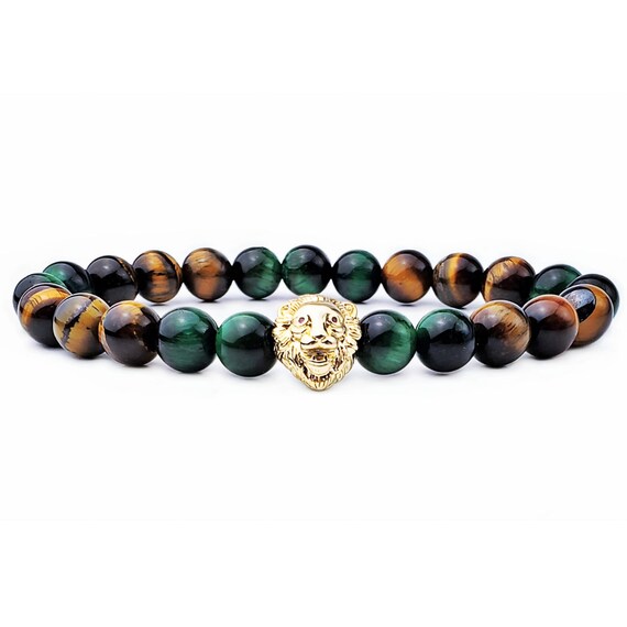 Bracciale In Occhio Di Tigre E Quarzo Citrino, Pietre Dure Naturali Elastico 19 Cm Fatto A Mano Noholjmbbjg Eawwlzhx