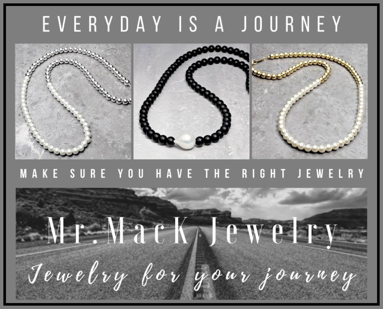 Men's gold & Pearl Necklace Men's Gold Etsy