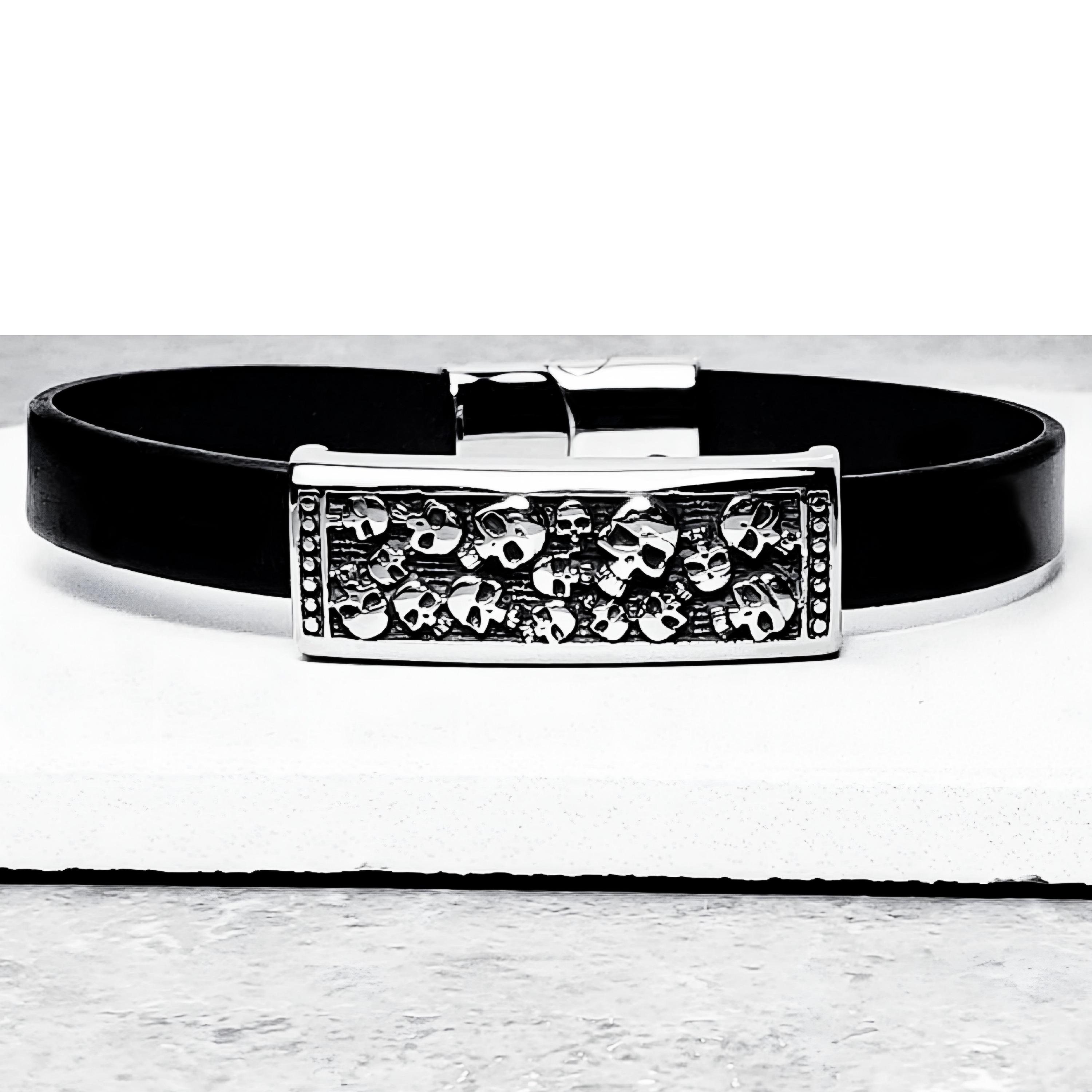 Confezione Regalo S.Oliver Bracciale Gioielli Da Braccio, Con Perlina Di Vetro, 17 3 Cm, Argento, Viene Fornito In Una Di Gioielli, 2031466 Bracciale Pelle Uomo