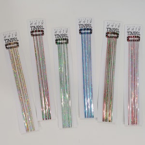 Christmas Hair Tinsel Extension: Sparkling Clip-In Fairy Hair
