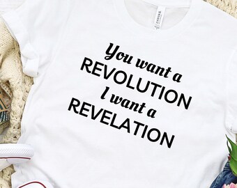 Hamilton T Shirt-Hamilton Tees-Lin Manual Miranda Shirt-Inspired by Broadway Sensation You Want A Revolution I Want A Revelation Shirt