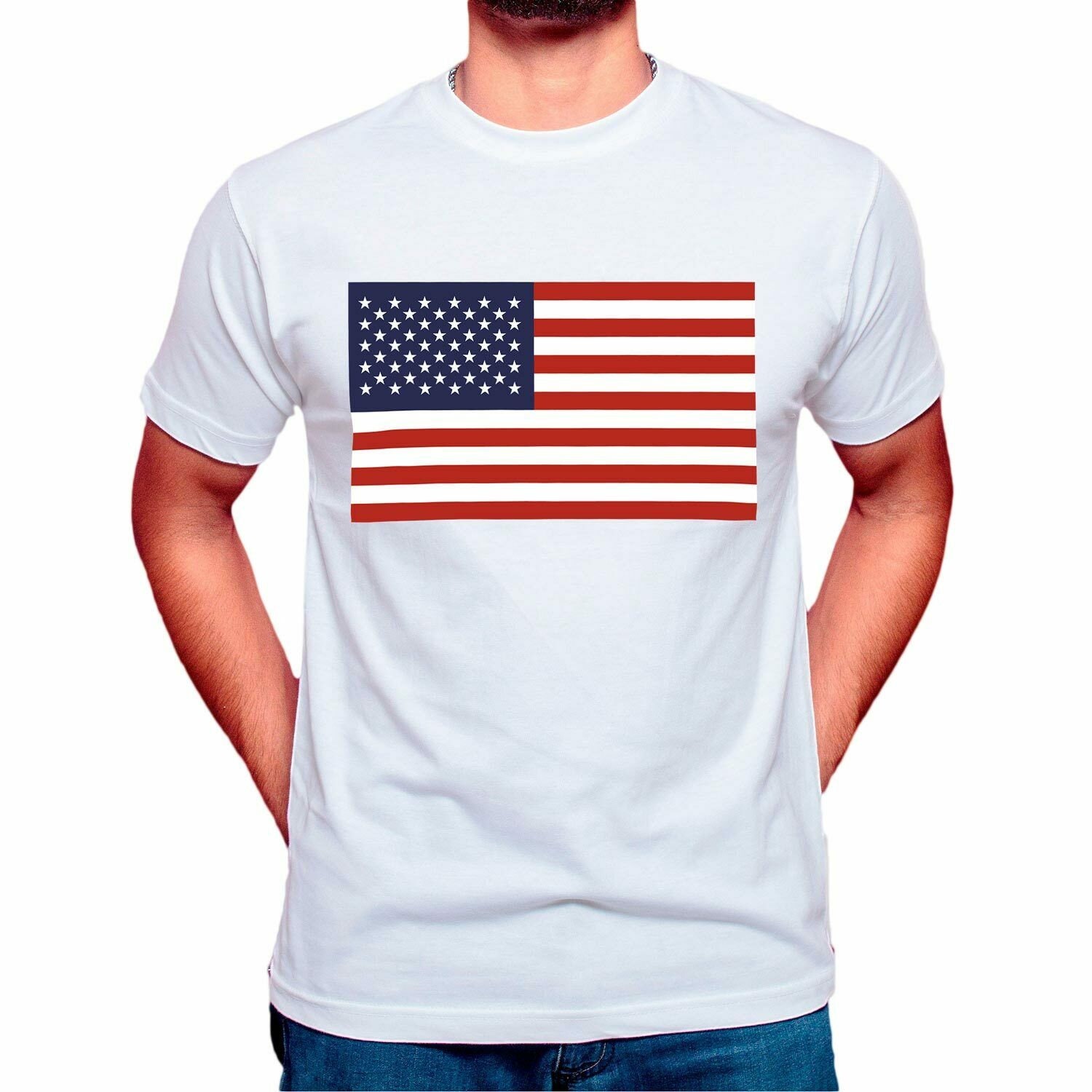 American flag tshirt Etsy Nederland
