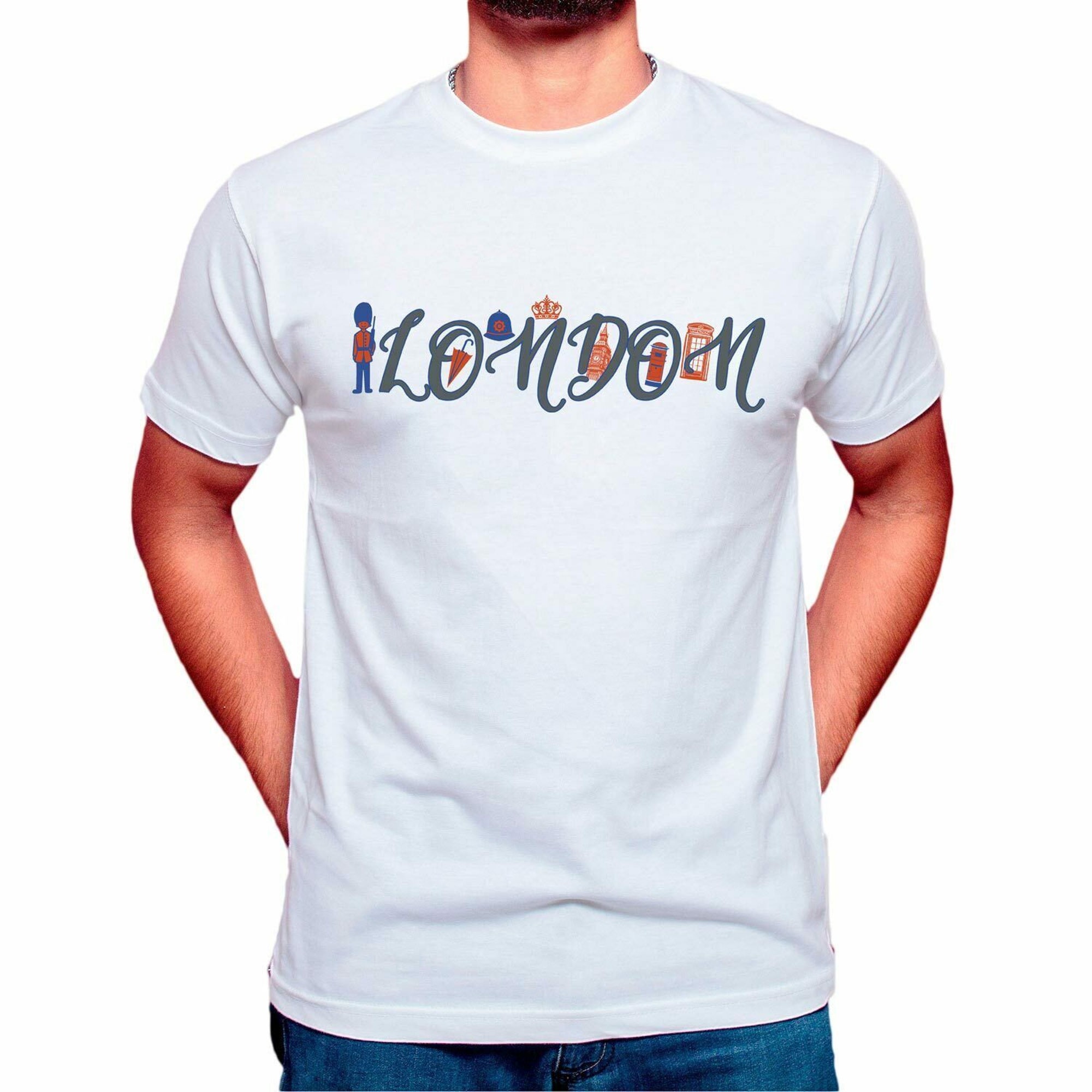 Discover London Souvenir  Printed T shirt