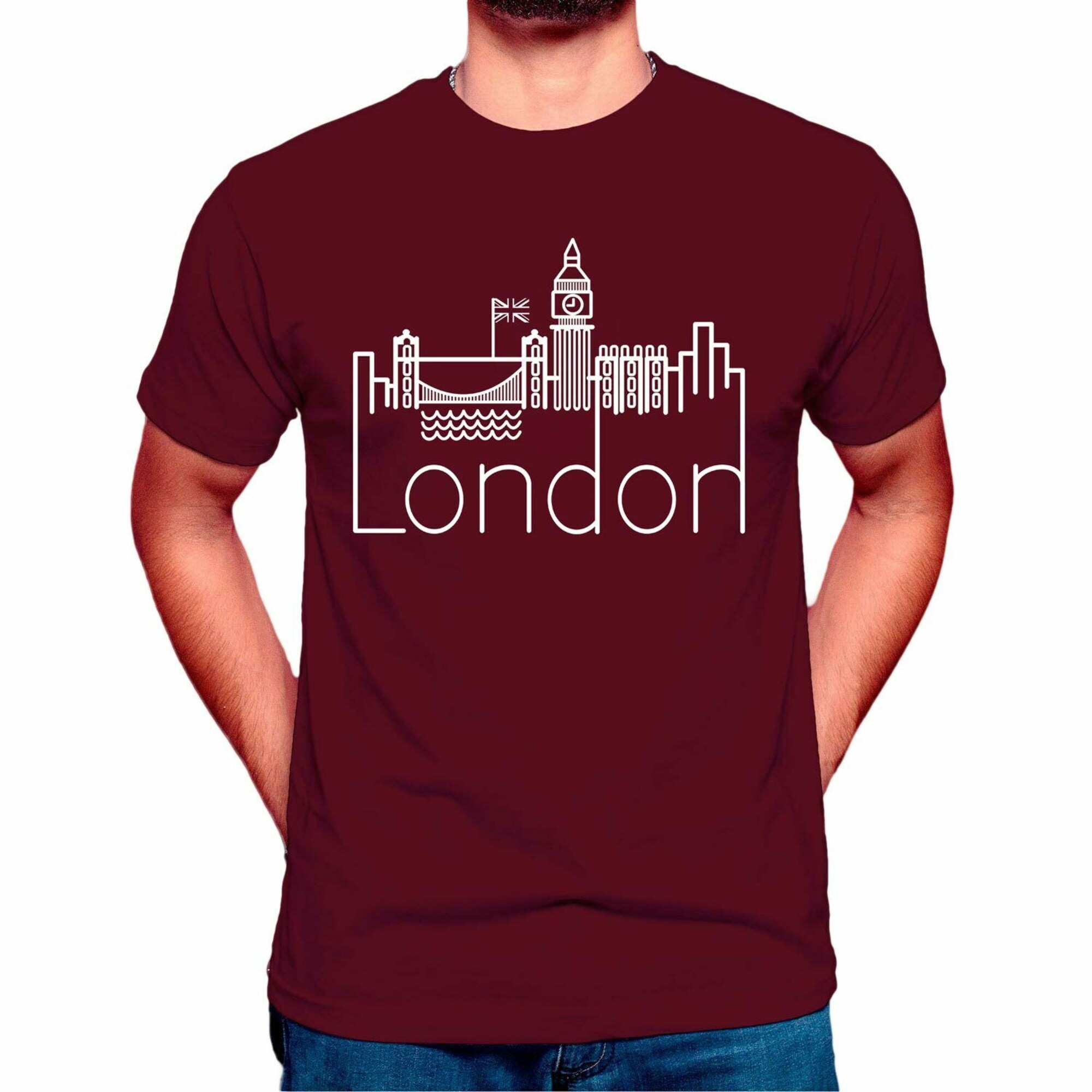 Discover London Men T-Shirt Travel Summer Tee Big Ben Tumblr Street Funny Style Unisex