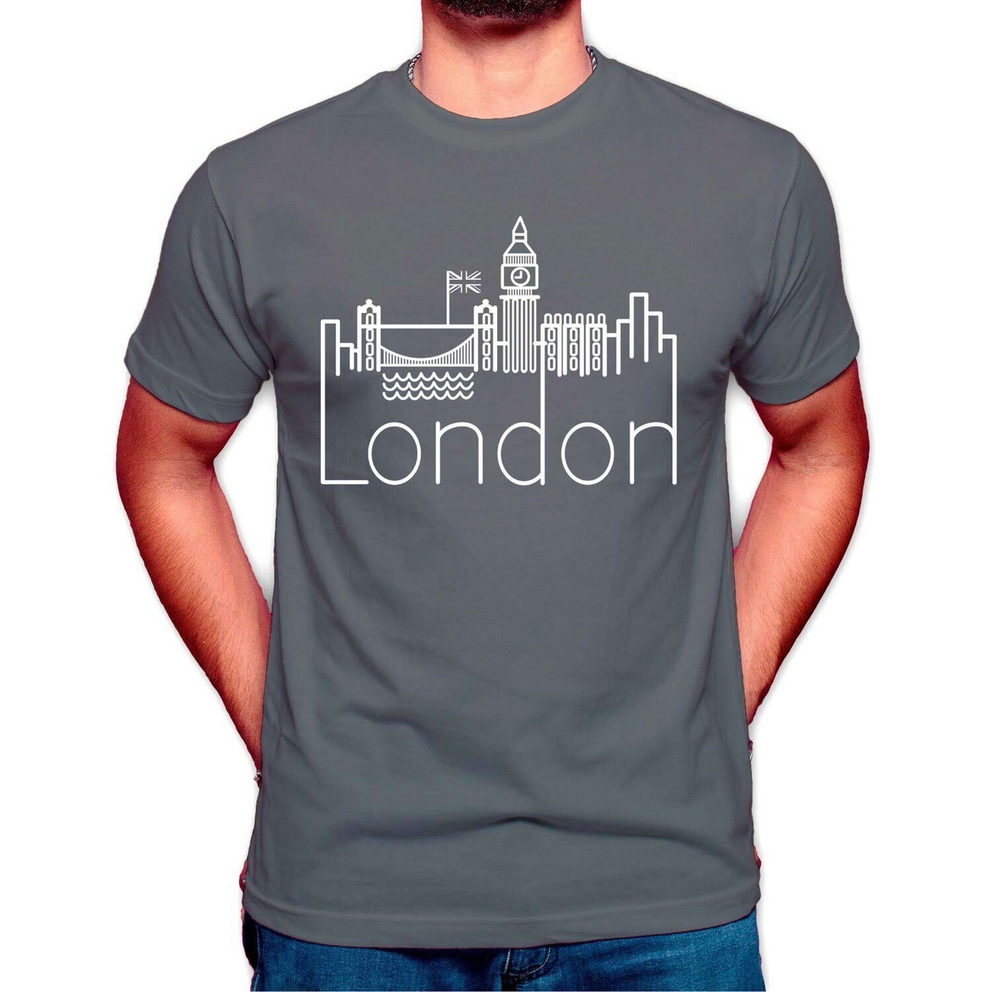 Discover London Men T-Shirt Travel Summer Tee Big Ben Tumblr Street Funny Style Unisex