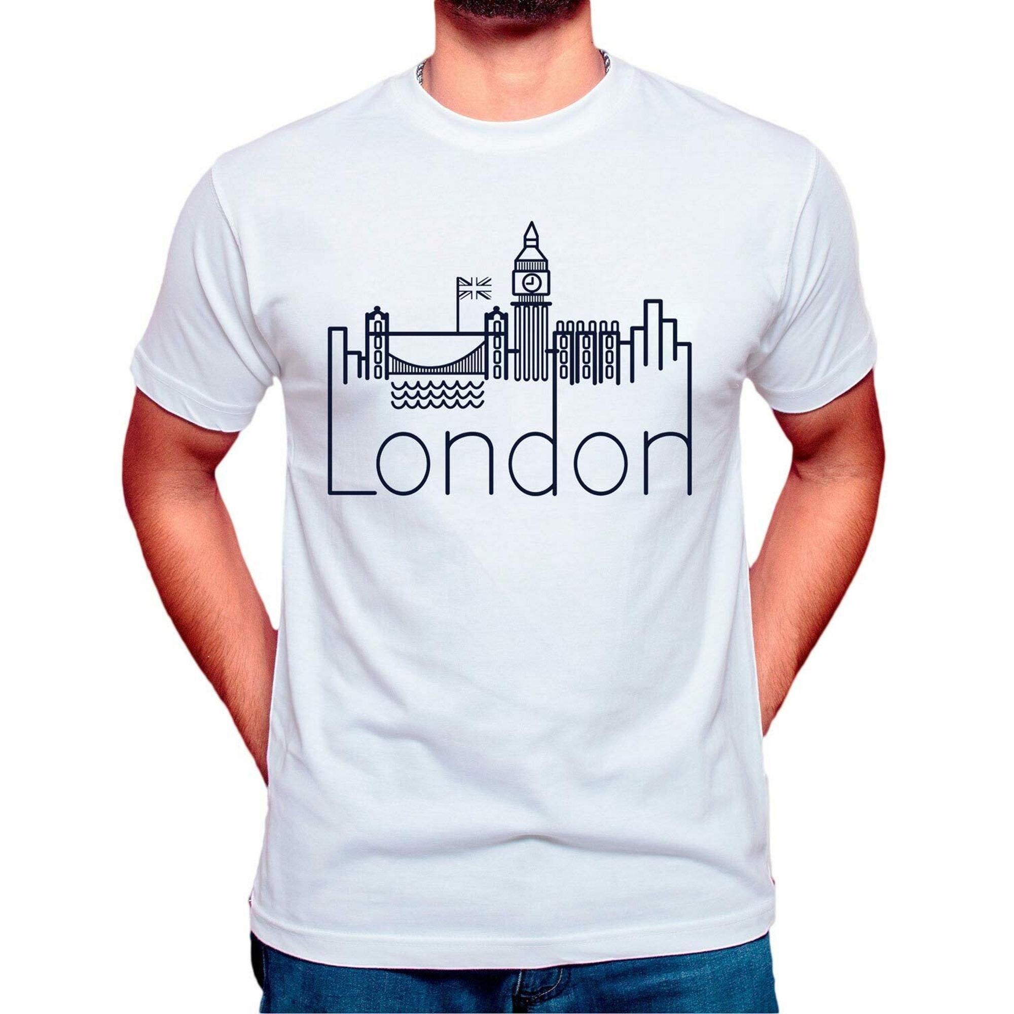 Discover London Men T-Shirt Travel Summer Tee Big Ben Tumblr Street Funny Style Unisex
