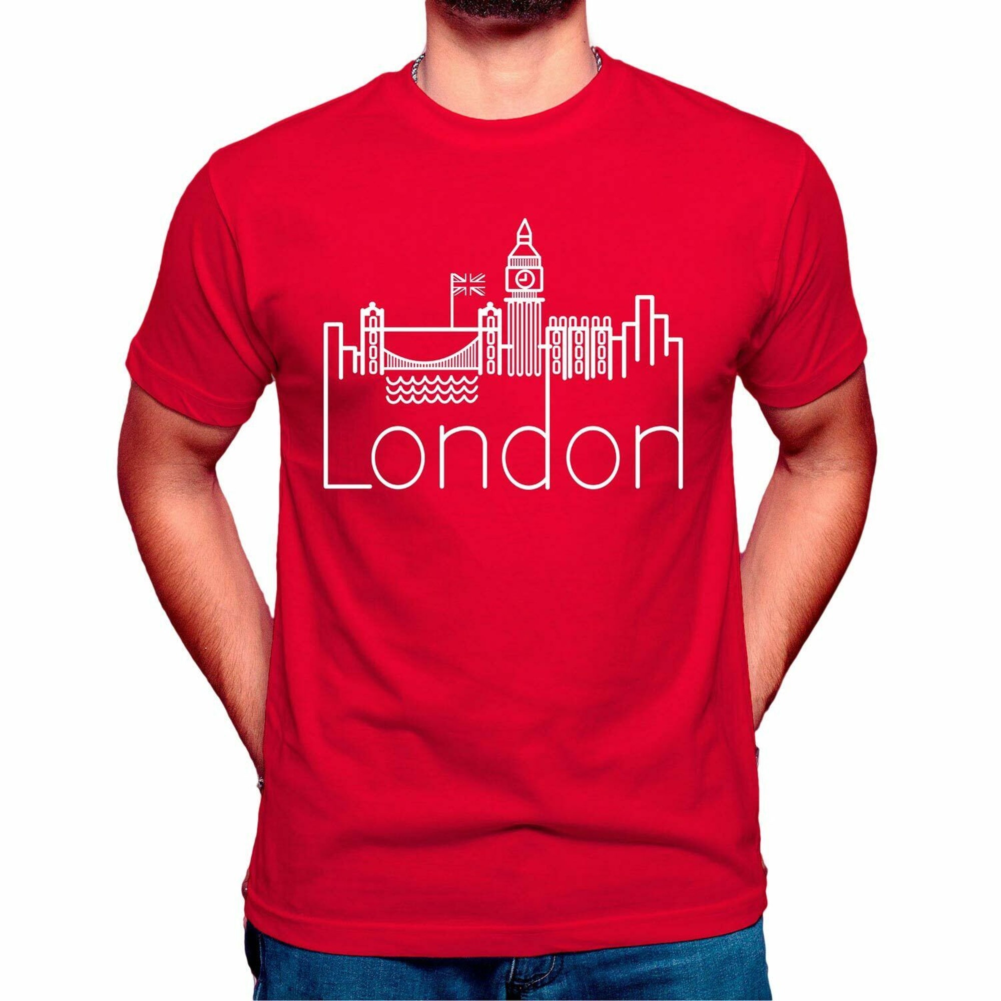 Discover London Men T-Shirt Travel Summer Tee Big Ben Tumblr Street Funny Style Unisex