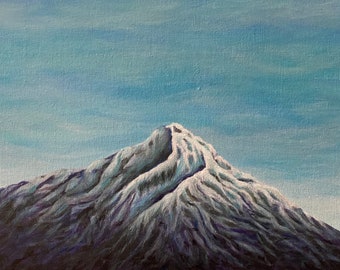Mt. Hood Oregon 9x12 Original Acrylic Painting on Panel Canvas