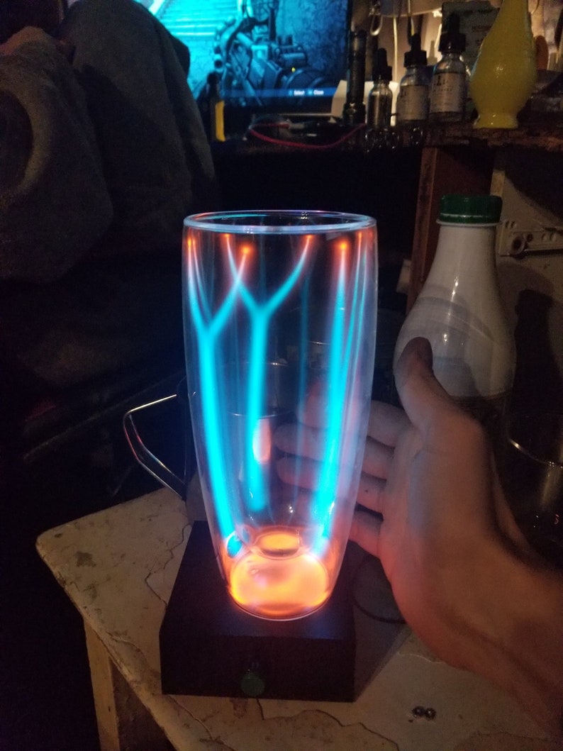 Neon Glass Plasma lamp Etsy