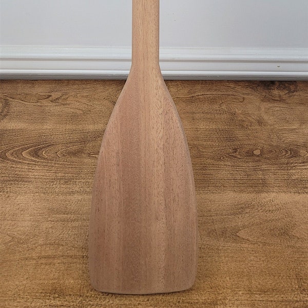 Mahogany Wood Canoe Paddles. Unfinished ready to customize, Decorative Wood Paddle, Flat faced wood paddle, 30 inches long