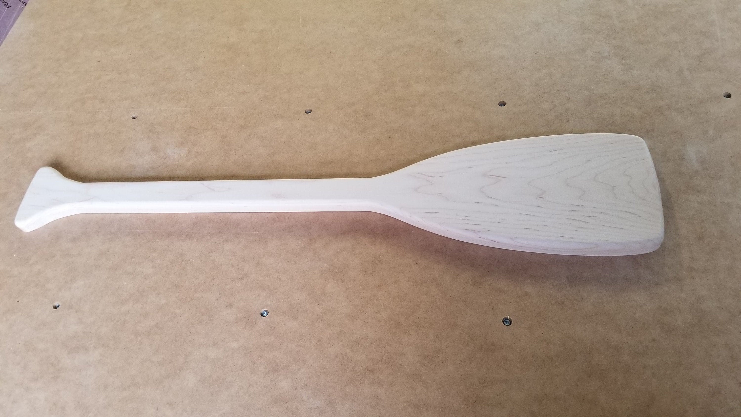 QTY 6, 30 inch long flat Maple Wood Canoe Paddles. Unfinished ready to