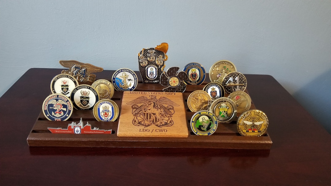 Command Coin Displays Challenge Coin Display, Personalized Military, Police, First Responder ...