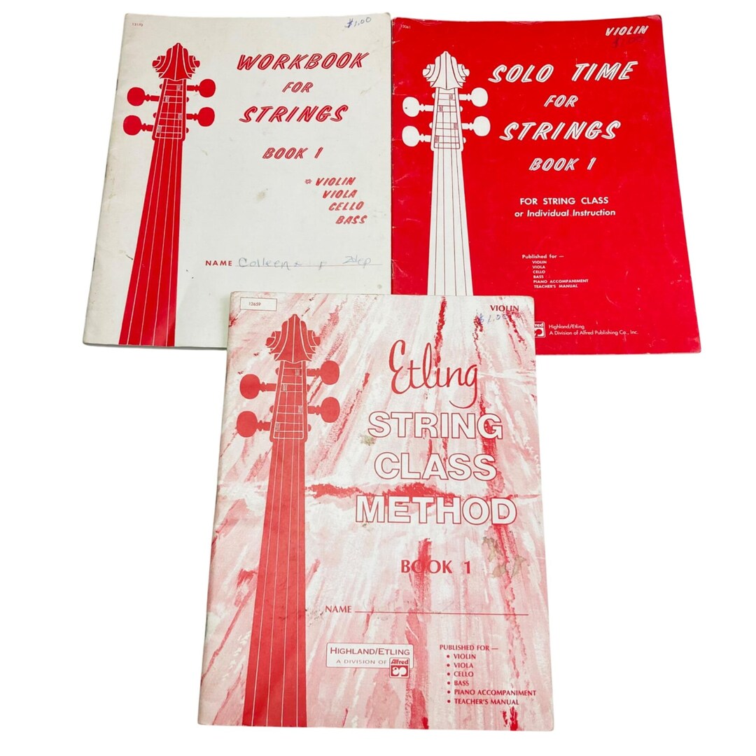 Etling String Class Method Year 1 Vintage 1971 Instructional Books for ...