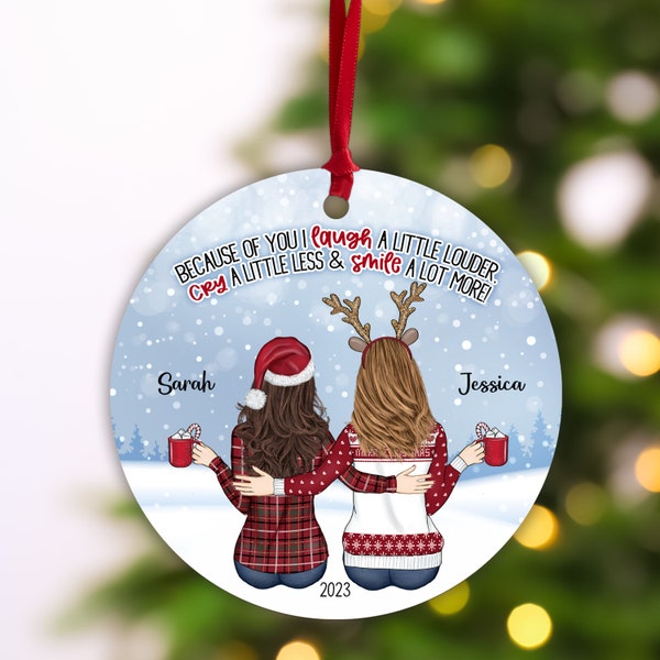 Personalized Best Friend Ornament | BFF Ornament | Sisters Gift Ornament Bestie Gift