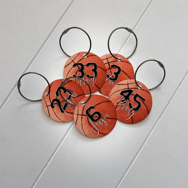 Sports Bag Tags | Bag Tag | Team Gift | Ball Bag Tag | Basketball Tag