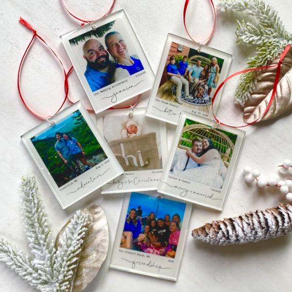 Personalized photo ornament | vintage photo ornament | Family Photo Ornament