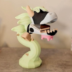 Sim 4 fan art, Cow plant desk buddy, gifts for sims 4 fans, Sims 2 gifts, pc gamer collectable