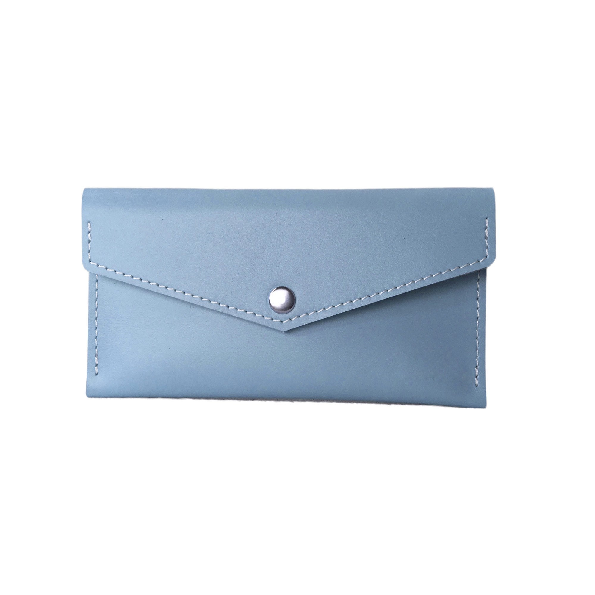 Leather Envelope Leather Womens Wallet Cash Envelope Wallet Etsy