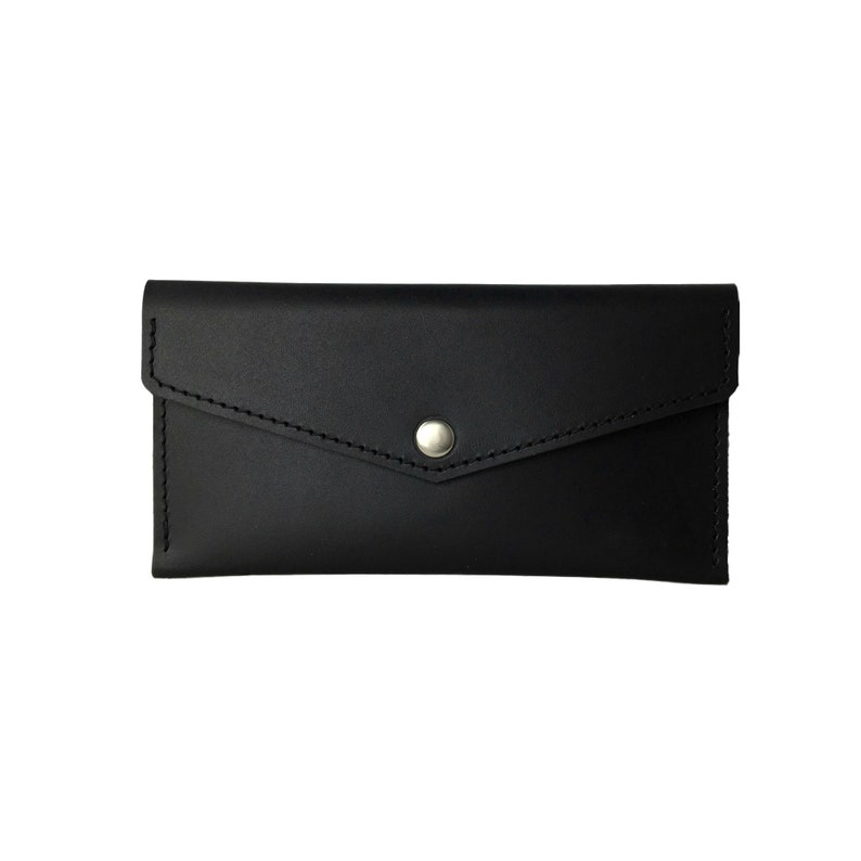 Leather Envelope Leather Womens Wallet Cash Envelope Wallet Etsy
