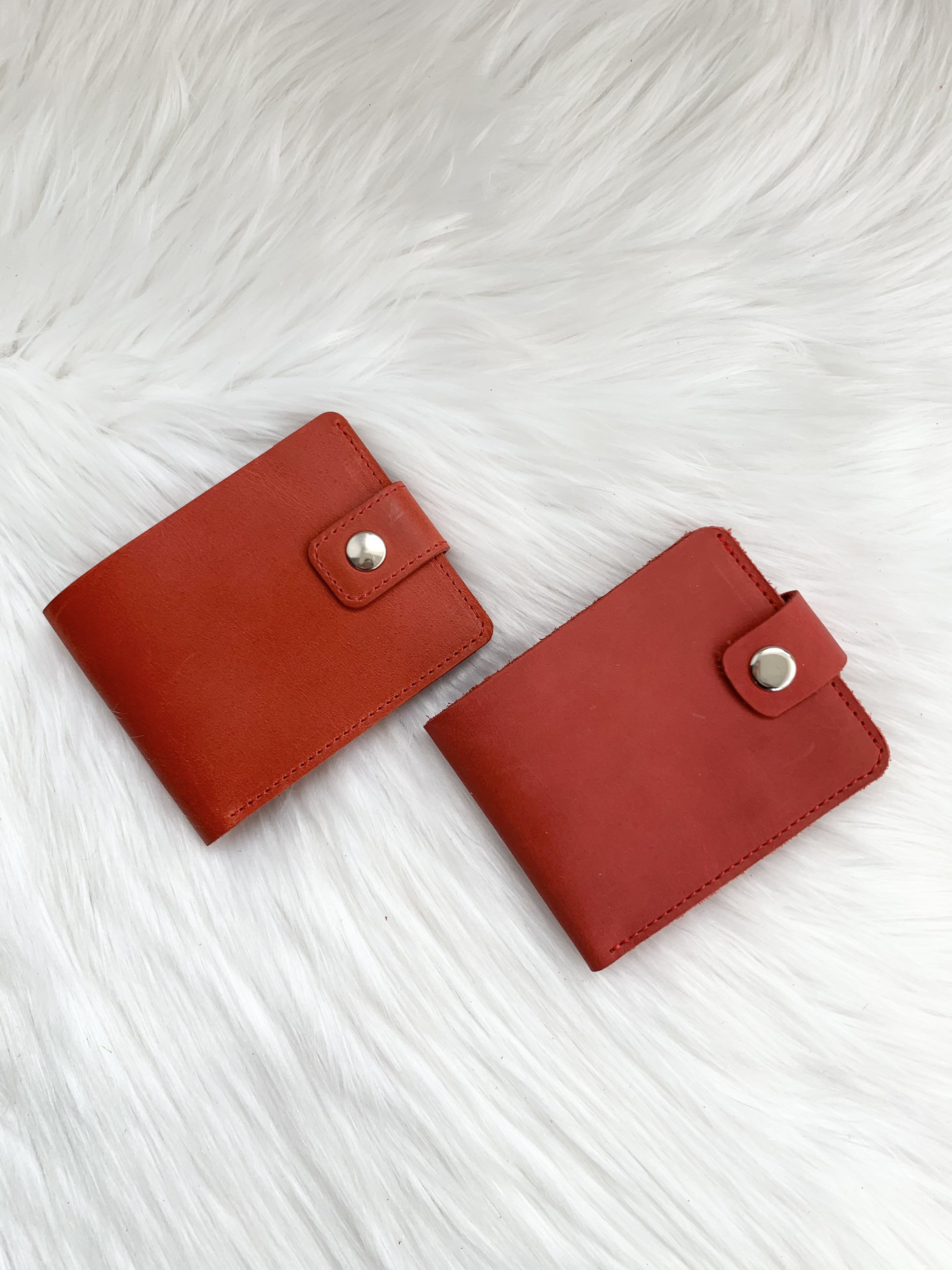 Red Small womens wallet Mini wallet for women Minimalistic Etsy