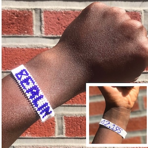 Berlin Marathon 42.195 Bracelet Blue and White