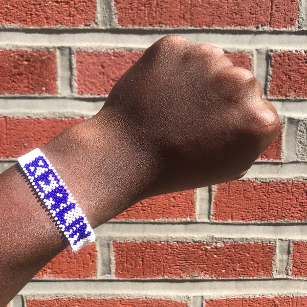 Berlin Marathon 26.2 Bracelet Blue and White