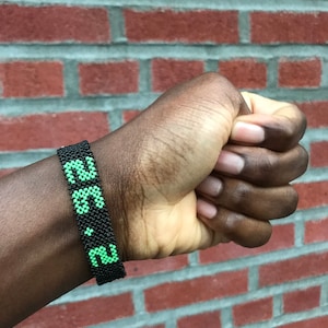 NYC Marathon Finisher Bracelet 26.2 Bracelet Black and Green Kenya Jewelry, Masai Jewelry, Africa Jewelry, Africa bracelets, Masai Bracelet
