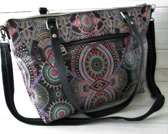 Sakroots Rainbow Wanderlust City Satchel Crossbody