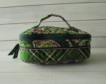 Vera Bradley Chelsea Green Reise-Schmuckbeutel