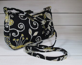 vera bradley yellow and black pattern
