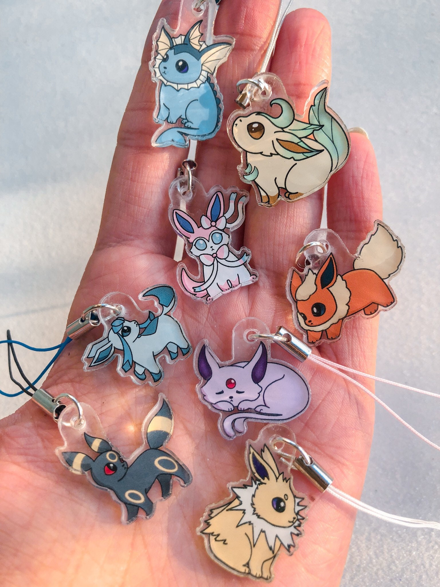 Shiny Eeveelutions Chibi Charms