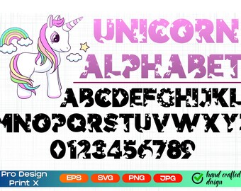 Download Unicorn Letters Svg Etsy PSD Mockup Templates