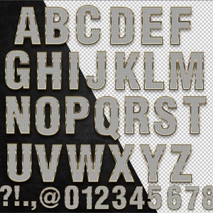 Diamond Alphabet png, Diamond Letters, Rich Letters png, Glam Lettering, Gold and Diamond alphabet, Sparkle letters, Bling alphabet PNG image 3