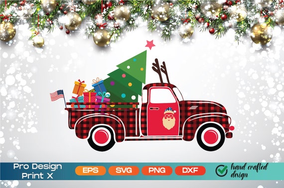 Download Christmas Truck Svg Christmas Tree Svg Merry Christmas Svg Etsy PSD Mockup Templates