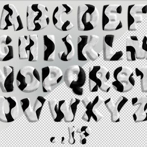 Panda Themed Letters PNG, Panda Alphabet, Animals Alphabet, Wildlife ...